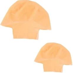 2 stk. Holdbar Makeup Paryk Latex Skaldede Hætter Voksne Munke Kostume Tilbehør