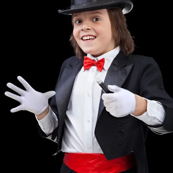8 stk. Hvide Handsker Hvide Bomuldshandsker Cosplay Kostume Kjole Handsker Håndled Formelle Handsker til Fest