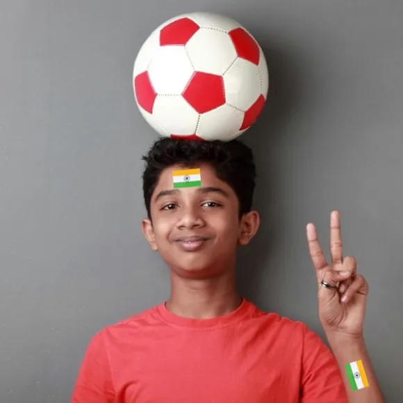 126 stk. Indien Nationalflag Tatoveringer Klistermærke Europæisk Fodbold Cup Ansigtsklistermærker
