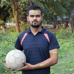 126 stk. Indien Nationalflag Tatoveringer Klistermærke Europæisk Fodbold Cup Ansigtsklistermærker