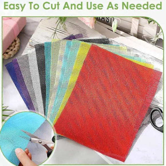 12 stk. Øjennet 20x15 cm DIY Therian Maske Materiale Kit Plastik Øjennet Ark til DIY Håndværkssæt