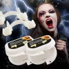 2 stk Jul-vampyrtænder, indtrækkelige vampyrtænder, cosplay