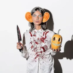 6 stk. Jumbo-ører kæmpe kostume stort øre pandebånd Halloween kostume tilbehør til voksne og børn Halloween sjove festartikler