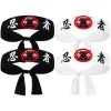 4 stk. Karate Pandebånd Pandebånd Karate Pandebånd Japansk Pandebånd Kokke Pandebånd