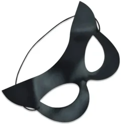 2 stk. Katte Maske Halv Ansigt Maske Catwoman Maske Kostumer Sort