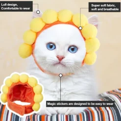 5 stk. kattehatte kattekostume kaninhat med ører sjov ananas
