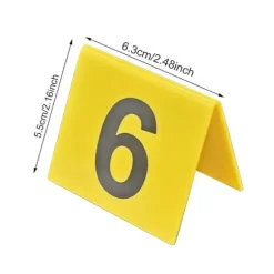 10 stk. Kriminalscene Nummer Skilt Dekoration Genanvendelig Dobbeltsidet Akryl 1 til 10 Mini Bevis Markør Bordskilt Detektiv Clue Party Ornament (FMY) set | Fyndiq