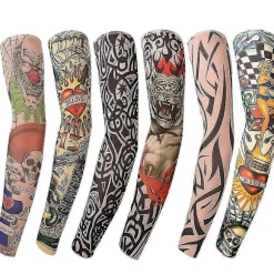 6 stk. Kunst Arm Fake Tatoveringsærmer Cover Til Unisex Fest Cool Mand Kvinde Mode Tatoveringer & Body Art Midlertidig Vandtæt cy