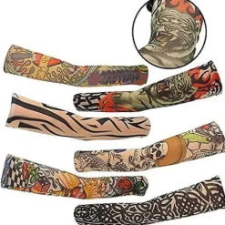 6 stk. Kunst Arm Falske Tatovering Ærmer Cover Til Unisex Fest Cool Mand Kvinde Mode Tatoveringer & Kropskunst Midlertidig Vandtæt