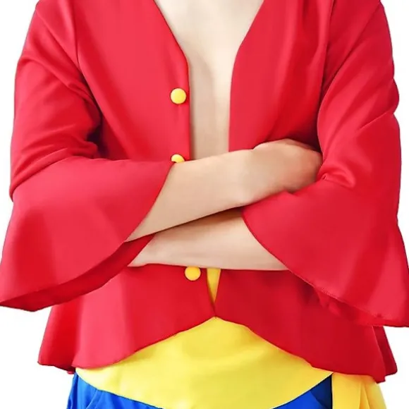4 stk Luffy sæt Halloween anime kostume til børn voksne Kid-S