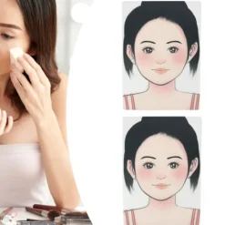 2 stk. Makeup Ansigtsmaling Øveplade Vaskbar Genanvendelig Ansigtsmaling Øveplade til Scene Hjem