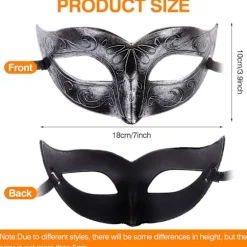 32 stk. Mardi Gras Maske Maskerade Maske Vintage Antik Maske Med Guld Sølv