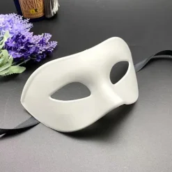 1 stk. maske til maskerade, Halloween, karneval, kostumemaske (tilfældig farve)
