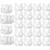 30 stk. Maskerade Blank Maske Kattemasker Kostume Cosplay Maske DIY Umalet Kattemaske