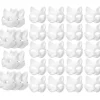 30 stk. maskerade blanke kattemasker kostume cosplay maske lav din egen umalede kattemaske