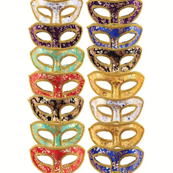 14 stk. Maskerade Masker, Halv Ansigt Mardi Gras Maskerade Maske Venetianske Masker Sæt til Halloween, Julefrokost