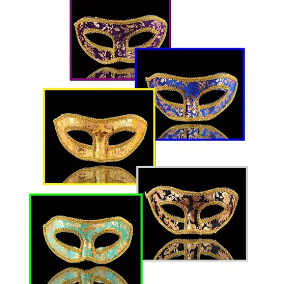 14 stk. Maskerade Masker, Halv Ansigt Mardi Gras Maskerade Maske Venetianske Masker Sæt til Halloween, Julefrokost