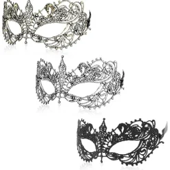 3 stk. Maskerade masker til voksne, Mystiske sjove blonde masker til par Kvinder Mænd Blonde hovedbeklædning Udklædning til kostumer
