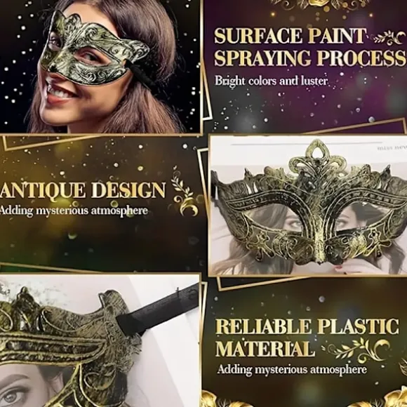 30 stk. Maskerade Masker til Valentinsdag - Perfekt til Kostumefester & Håndværk, Perfekt til Værelsesindretning