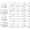 30 stk. maskerade masker tomme katte masker kostume cosplay maske lav din egen umalede katte maske - perfekt