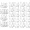 30 stk. Maskerade tomme masker kattemasker kostume cosplay maske DIY umalet kattemaske