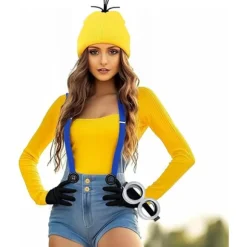 4 stk. Minions Halloween Kostume Tilbehør til Voksne Light Blue