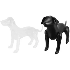 2 stk. Oppustelig Hund Mannequin Hundetøj Display Mannequin PVC Hund Tøj Mannequin