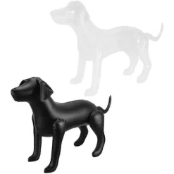 2 stk. oppustelig hundemannequin, hundetøjsudstillingsmannequin, PVC hundetøjsmannequin-FM-