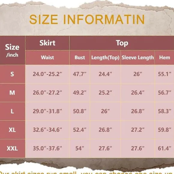 7 stk. Piratkostume til kvinder Cosplay Renæssance Bluse Toppe Korset Taljebælte Piratnederdel Pirat Cosplay Outfit 7 Pcs Large