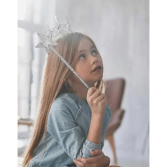 2 stk. prinsesse-fe-tryllestave, glitrende engle-tryllestave til piger og voksne, cosplay-tøjtilbehør til pigekostume, fødselsdagsfest, bryllup, halloween color | Fyndiq