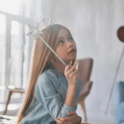 2 stk. prinsesse-fe-tryllestave, glitrende engle-tryllestave til piger og voksne, cosplay-tøjtilbehør til pigekostume, fødselsdagsfest, bryllup, halloween color | Fyndiq