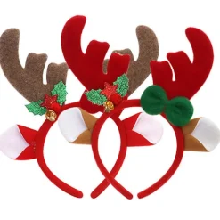 2 stk. Rensedyrgevir-Hårbånd Julefest Favoritforsyninger Hårtilbehør Assorted Color 23X20CM