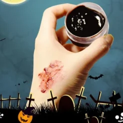3 stk. Simuleret Blod Plasma Pasta Halloween Makeup White