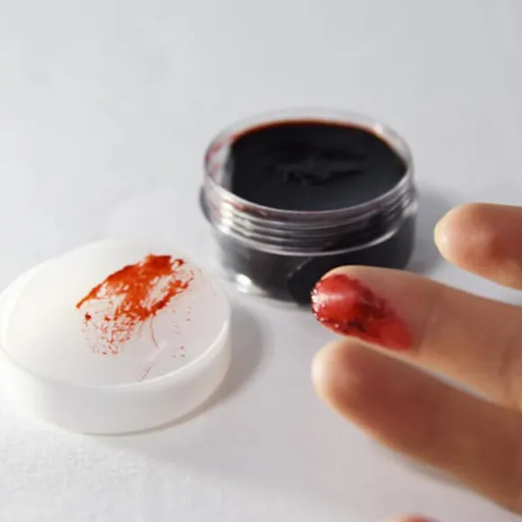 3 stk. Simuleret Blod Plasma Pasta Halloween Makeup White
