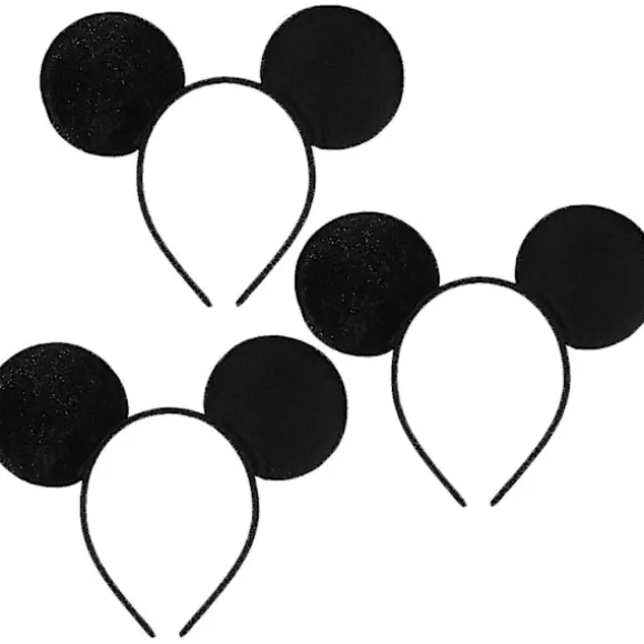 10 stk. sorte Mickey Mouse-ører til voksne/børns udklædningskostume, pandebånd tilbehør