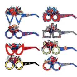 8/16/24 stk. Spiderman Tema Sjove Festbriller til Fest Fotoboks Rekvisitter Festartikler Nyhedsgaver -NMAOV 8Pcs