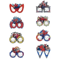 8/16/24 stk. Spiderman Tema Sjove Festbriller til Fest Fotoboks Rekvisitter Festartikler Nyhedsgaver -NMAOV 8Pcs