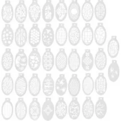 42 stk. Stencil Kropsmaling Stencil DIY Genanvendelig Ansigts- og Kropsmalingsskabelon