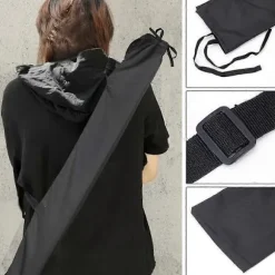2 stk. sværdtasker 46,5x5,4 tommer PU-læder sværdtaske sværd bærepose med rem sværd opbevaringstaske sværd bærehylster til samurai cosplay kostume Ha | Fyndiq