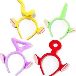 4 stk. Tegneseriefigurer Pandebånd Tinky Winky, Po, Laa-Laa, Dipsy Udklædningskostume Hårbånd Fødselsdagstilbehør