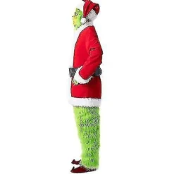 7 stk. The Grinch-kostume Jule Cosplay Voksen Julemandskostume Sæt + Maske A-WELLNGS Kun Maske Maske only{KPO} Mask only M