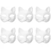 6 stk. tomme katte-cosplaymasker tegneseriepapmaske voksenmaske