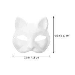 6 stk. tomme katte-cosplaymasker tegneseriepapmaske voksenmaske