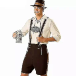 3 stk./sæt Voksen Mands Oktoberfest Kostume Tysk Bayerisk Oktoberfest Festival Øl Lederhosen Tøj XXL