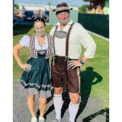 3 stk./sæt Voksen Mands Oktoberfest Kostume Tysk Bayerisk Oktoberfest Festival Øl Lederhosen Tøj XXL