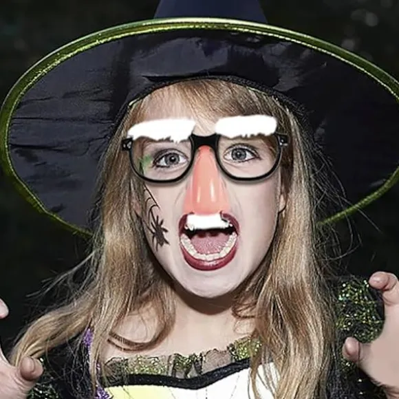 4 Styk Store Næse Sjove Briller Halloween Briller Stor Næse Hallow