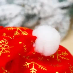 2 stykker julepynt julehat varm blomst snefnug