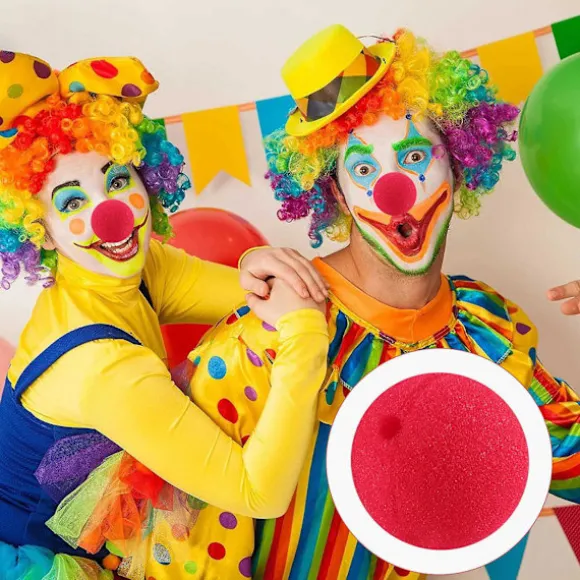60 stykker røde klovnenæser Cosplay Næser Skumnæser til jul Karneval Kostumefest Udklædning