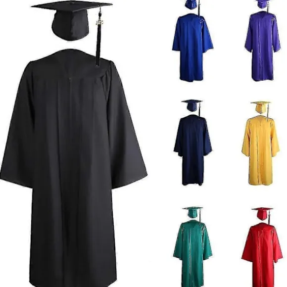 2025 Voksen Lynlås Universitet Akademisk Dimissionskåbe Mortarboard Hue-WELLNGS Pink S