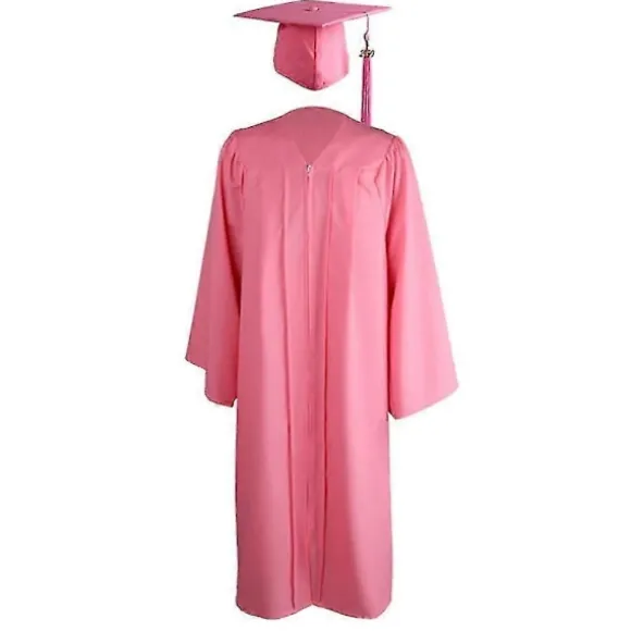 2025 Voksen Lynlås Universitet Akademisk Dimissionskåbe Mortarboard Hue-WELLNGS Pink S